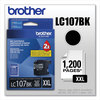 A Picture of product BRT-LC107BK Brother LC103BK-LC107BK Ink LC107BK Innobella Super High-Yield 1,200 Page-Yield, Black