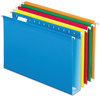 A Picture of product PFX-4153X2ASST Pendaflex® Extra Capacity Reinforced Hanging File Folders with Box Bottom 2" Legal Size, 1/5-Cut Tabs, Assorted Colors,25/BX