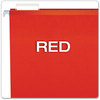 A Picture of product PFX-4153X2RED Pendaflex® Extra Capacity Reinforced Hanging File Folders with Box Bottom 2" Legal Size, 1/5-Cut Tabs, Red, 25/Box