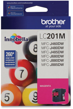 Brother LC2013PKS, LC201BK, LC201M, LC201Y Ink Innobella 260 Page-Yield, Magenta