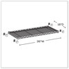 A Picture of product SAF-5243BL Safco® Commercial Extra Shelf Pack 36w x 18d 1h, Steel, Black, 2/Pack