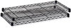 A Picture of product SAF-5243BL Safco® Commercial Extra Shelf Pack 36w x 18d 1h, Steel, Black, 2/Pack