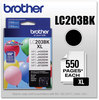 A Picture of product BRT-LC203BK Brother LC2033PKS-LC205Y Ink LC203BK Innobella High-Yield 550 Page-Yield, Black