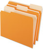 A Picture of product PFX-421013ORA Pendaflex® Interior File Folders 1/3-Cut Tabs: Assorted, Letter Size, Orange, 100/Box