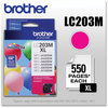 A Picture of product BRT-LC203M Brother LC2033PKS-LC205Y Ink LC203M Innobella High-Yield 550 Page-Yield, Magenta