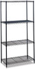 A Picture of product SAF-5285GR Safco® Industrial Wire Shelving Four-Shelf, 36w x 18d 72h, Metallic Gray, Ships in 1-3 Business Days