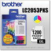 A Picture of product BRT-LC2053PKS Brother LC2033PKS-LC205Y Ink LC2053PKS Innobella Super High-Yield 1,200 Page-Yield, Cyan/Magenta/Yellow