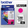 A Picture of product BRT-LC205M Brother LC2033PKS-LC205Y Ink LC205M Innobella Super High-Yield 1,200 Page-Yield, Magenta