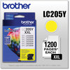 A Picture of product BRT-LC205Y Brother LC2033PKS-LC205Y Ink LC205Y Innobella Super High-Yield 1,200 Page-Yield, Yellow