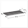 A Picture of product SAF-5287GR Safco® Industrial Extra Shelf Pack 36w x 18d 1.5h Steel, Metallic Gray, 2/Pack, Ships in 1-3 Business Days