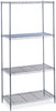 A Picture of product SAF-5288GR Safco® Industrial Wire Shelving Four-Shelf, 36w x 24d 72h, Metallic Gray, Ships in 1-3 Business Days