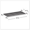 A Picture of product SAF-5290BL Safco® Industrial Extra Shelf Pack 36w x 24d 1.5h, Steel, Black, 2/Pack, Ships in 1-3 Business Days