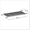 A Picture of product SAF-5290GR Safco® Industrial Extra Shelf Pack 36w x 24d 1.5h, Steel, Metallic Gray, 2/Pack, Ships in 1-3 Business Days