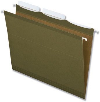 Pendaflex® Ready-Tab™ Reinforced Hanging File Folders Letter Size, 1/3-Cut Tabs, Standard Green, 25/Box