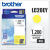 A Picture of product BRT-LC20EY Brother LC20EBK, LC20EC, LC20EM, LC20EY Ink INKvestment Super High-Yield 1,200 Page-Yield, Yellow