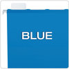 A Picture of product PFX-42622 Pendaflex® Ready-Tab™ Colored Reinforced Hanging Folders Letter Size, 1/5-Cut Tabs, Blue, 25/Box