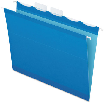 Pendaflex® Ready-Tab™ Colored Reinforced Hanging Folders Letter Size, 1/5-Cut Tabs, Blue, 25/Box