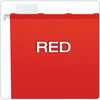 A Picture of product PFX-42623 Pendaflex® Ready-Tab™ Colored Reinforced Hanging Folders Letter Size, 1/5-Cut Tabs, Red, 25/Box