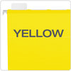 A Picture of product PFX-42624 Pendaflex® Ready-Tab™ Colored Reinforced Hanging Folders Letter Size, 1/5-Cut Tabs, Yellow, 25/Box