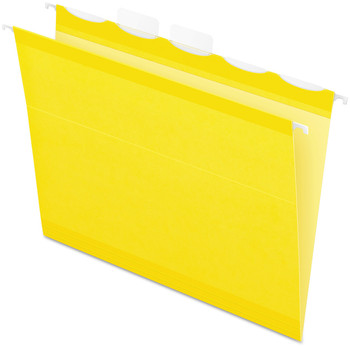 Pendaflex® Ready-Tab™ Colored Reinforced Hanging Folders Letter Size, 1/5-Cut Tabs, Yellow, 25/Box