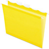 A Picture of product PFX-42624 Pendaflex® Ready-Tab™ Colored Reinforced Hanging Folders Letter Size, 1/5-Cut Tabs, Yellow, 25/Box