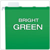 A Picture of product PFX-42626 Pendaflex® Ready-Tab™ Colored Reinforced Hanging Folders Letter Size, 1/5-Cut Tabs, Bright Green, 25/Box