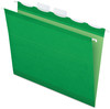 A Picture of product PFX-42626 Pendaflex® Ready-Tab™ Colored Reinforced Hanging Folders Letter Size, 1/5-Cut Tabs, Bright Green, 25/Box