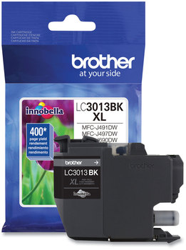 Brother LC3013 High Yield Inks LC3013BK High-Yield Ink, 400 Page-Yield, Black