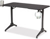 A Picture of product SAF-5393BL Safco® Ultimate Computer Gaming Desk 47.2" x 23.6" 29.5", Black/Black, Ships in 1-3 Business Days