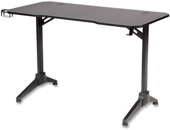 Safco® Ultimate Computer Gaming Desk 47.2" x 23.6" 29.5", Black/Black, Ships in 1-3 Business Days