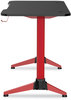 A Picture of product SAF-5393RD Safco® Ultimate Computer Gaming Desk 47.2" x 23.6" 29.5", Black/Red, Ships in 1-3 Business Days