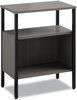 A Picture of product SAF-5507BLGR Safco® Simple Storage Two-Shelf, 23.5w x 14d 29.6h, Gray