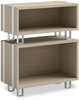 A Picture of product SAF-5509WHNA Safco® Ready™ Home Office Large Stackable Storage 1-Shelf, 24w x 12d 17.25h, Beige/White, Ships in 1-3 Business Days