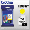 A Picture of product BRT-LC3017Y Brother LC3017BK, LC3017C, LC3017M, LC3017Y Ink Innobella High-Yield 550 Page-Yield, Yellow