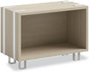 A Picture of product SAF-5509WHNA Safco® Ready™ Home Office Large Stackable Storage 1-Shelf, 24w x 12d 17.25h, Beige/White, Ships in 1-3 Business Days