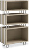 A Picture of product SAF-5510WHNA Safco® Ready™ Home Office Small Stackable Storage 1-Shelf, 24w x 12d 12.25h, Beige/White, Ships in 1-3 Business Days