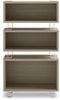 A Picture of product SAF-5510WHNA Safco® Ready™ Home Office Small Stackable Storage 1-Shelf, 24w x 12d 12.25h, Beige/White, Ships in 1-3 Business Days