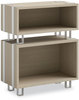 A Picture of product SAF-5510WHNA Safco® Ready™ Home Office Small Stackable Storage 1-Shelf, 24w x 12d 12.25h, Beige/White, Ships in 1-3 Business Days