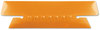 A Picture of product PFX-4312ORA Pendaflex® Transparent Colored Tabs For Hanging File Folders 1/3-Cut, Orange, 3.5" Wide, 25/Pack