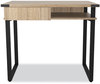 A Picture of product SAF-5512SDD Safco® Mirella SOHO Desk with Drawer 36.25" x 22.25" 30", Black, Ships in 1-3 Business Days