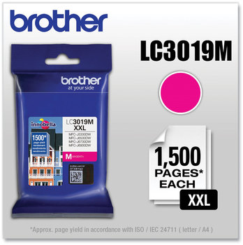 Brother LC3019BK, LC3019C, LC3019M, LC3019Y Ink Innobella Super High-Yield 1,300 Page-Yield, Magenta