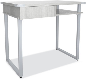 Safco® Mirella SOHO Desk with Drawer 36.25" x 22.25" 30", Gray, Ships in 1-3 Business Days