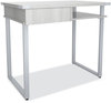 A Picture of product SAF-5512WAH Safco® Mirella SOHO Desk with Drawer 36.25" x 22.25" 30", Gray, Ships in 1-3 Business Days