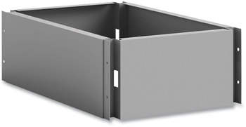 Safco® Single Continuous Metal Locker Base Addition 11.7w x 16d 5.75h, Gray, Ships in 1-3 Business Days