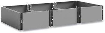 Safco® Triple Continuous Metal Locker Base Addition 35w x 16d 5.75h, Gray, Ships in 1-3 Business Days