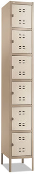 Safco® Box Lockers Locker, 12w x 18d 78h, Two-Tone Tan