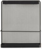 A Picture of product SAF-5591BL Safco® Onyx™ Wall Mounted Organizer 1 Compartment, 9.91w x 3.63d 11.6h, Black