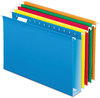 A Picture of product PFX-5143X2AS Pendaflex® Extra Capacity Reinforced Hanging File Folders with Box Bottom 2" Legal Size, 1/5-Cut Tabs, Assorted Colors,25/BX