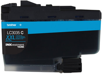 Brother LC3035 Ultra High Yield Inks LC3035C INKvestment High-Yield Ink, 5,000 Page-Yield, Cyan