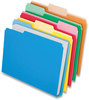 A Picture of product PFX-54458EE Pendaflex® Double Stuff® File Folders 1/3-Cut Tabs: Assorted, Letter Size, 1.5" Expansion, Colors, 24/Pack